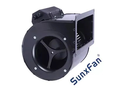 EC external rotor stepless speed regulation 146 double air inlet forward inclined centrifugal fan - SunxFan